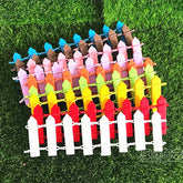 Fairy Garden Accessories: Mini Windows and Doors with Lights, Wooden Fence